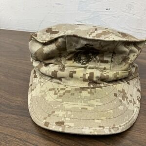 Marine Corps USMC 8 Point Desert Marpat Camouflage Cover Hat Cap Size XSmall